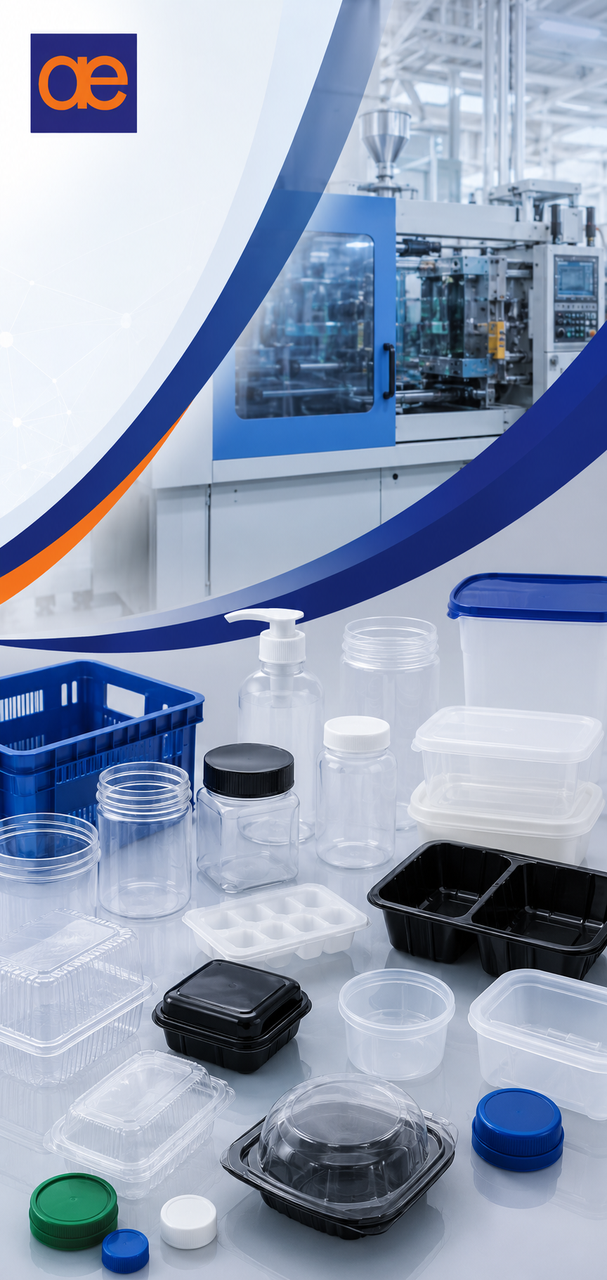 Ankom Enterprises precision injection moulding manufacturer specializing in plastic packaging products, food packaging containers, storage containers, plastic bottles, jars, trays, lids, and custom packaging solutions